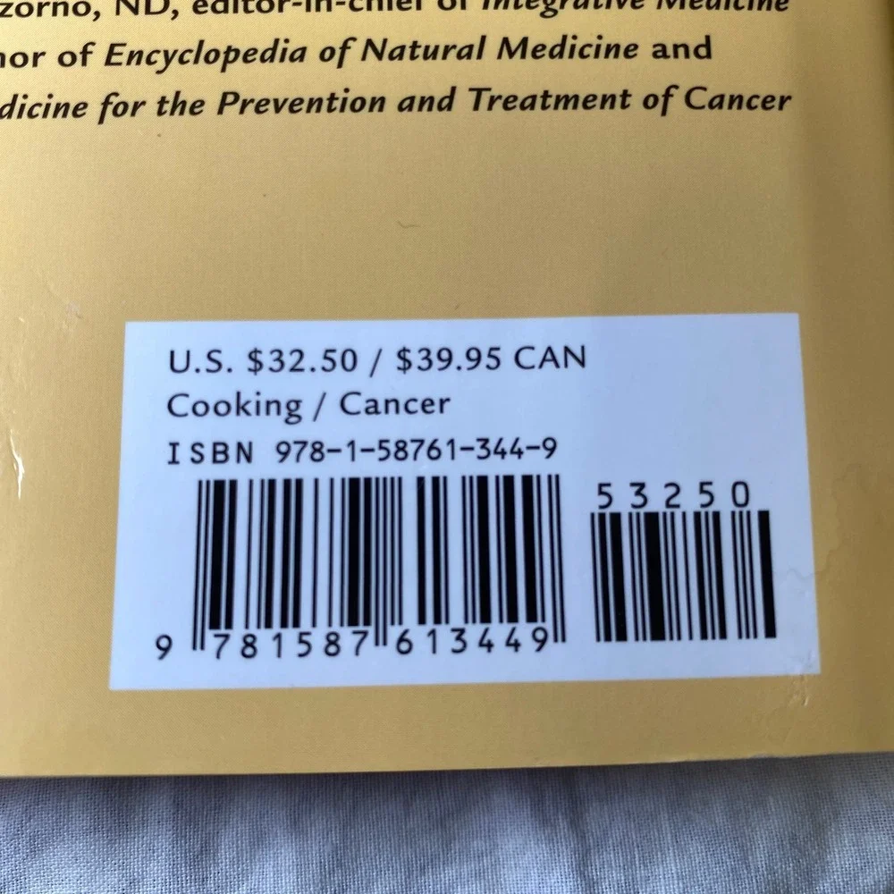The Cancer-Fighting Kitchen Cookbook 1st Edition HC Rebecca Katz Cancer Recovery